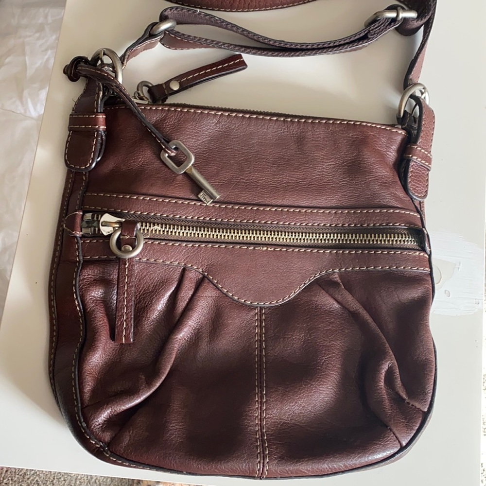 Fossil Brown crossbody